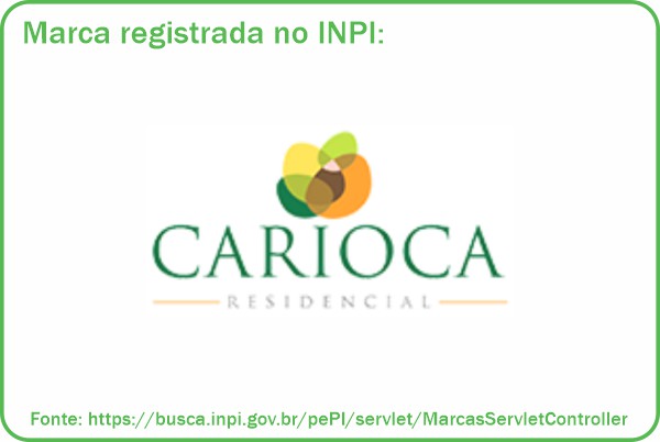 marca residencial loteamento carioca registrada inpi